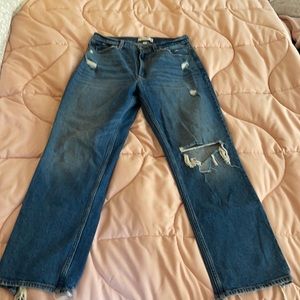 Abercrombie and Fitch straight leg ankle jeans